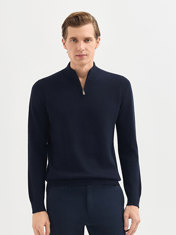 Erkek Lacivert Kazak