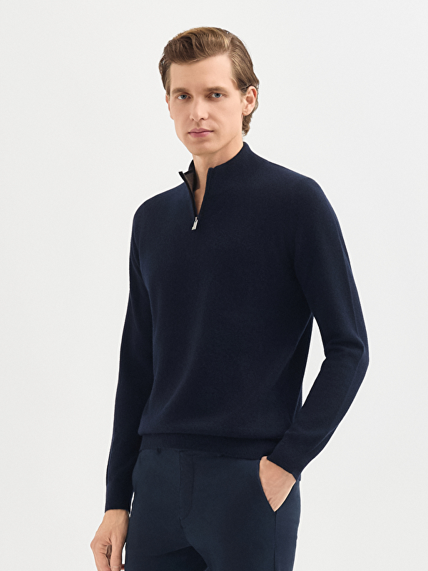 Erkek Lacivert Kazak