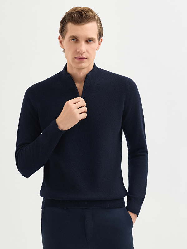 Erkek Lacivert Kazak