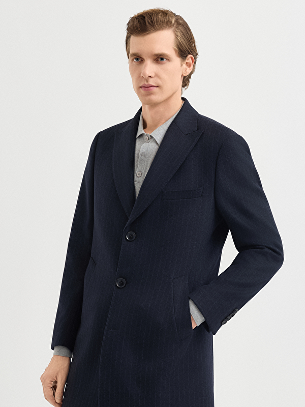 Erkek Lacivert Palto