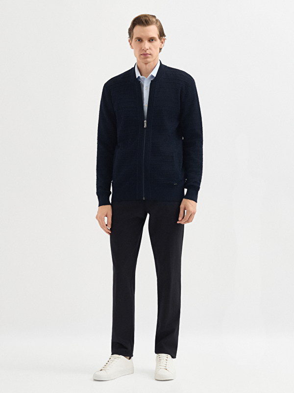 Erkek Lacivert Hırka