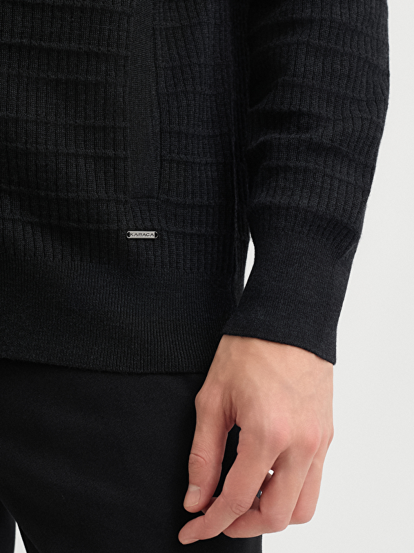 Erkek Antrasit Hırka