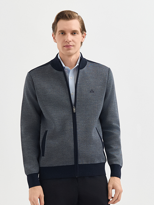 Erkek Lacivert Kazak