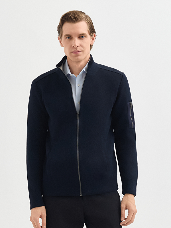 Erkek Lacivert Hırka