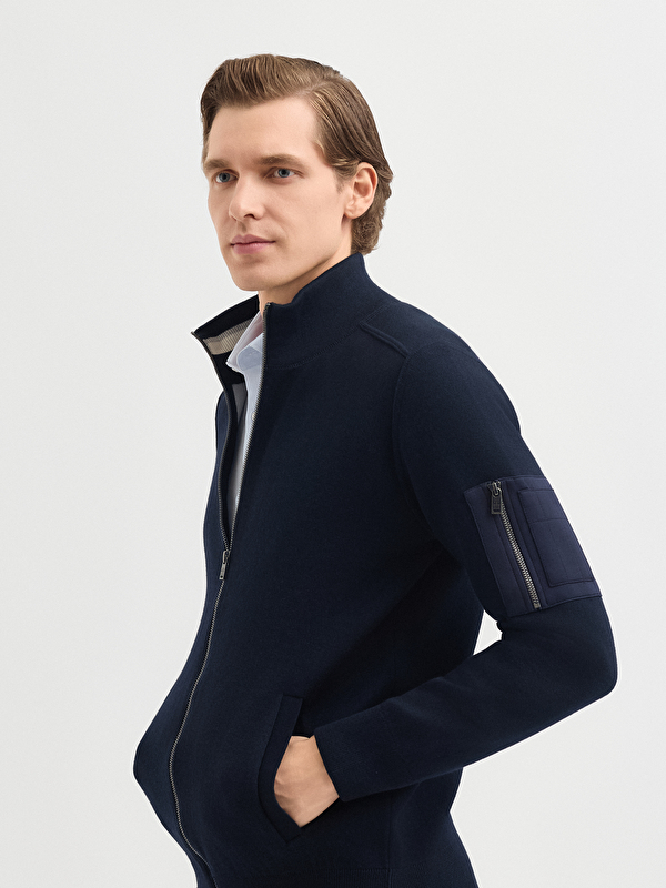 Erkek Lacivert Hırka