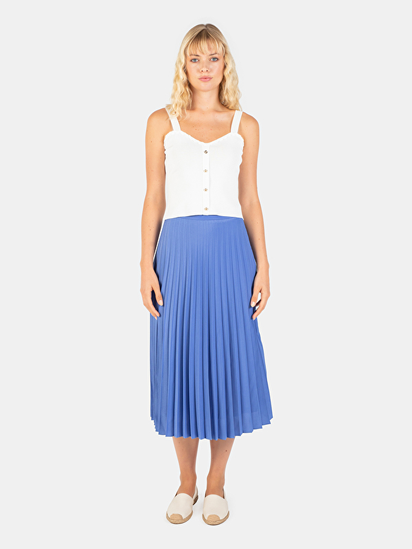 Kadın Mavi Etek