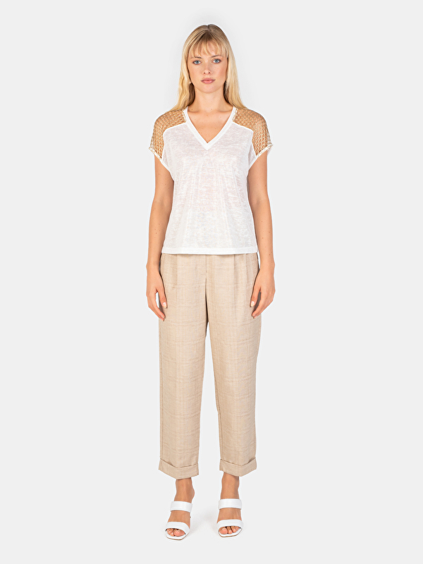 Kadın Ekru Tişört