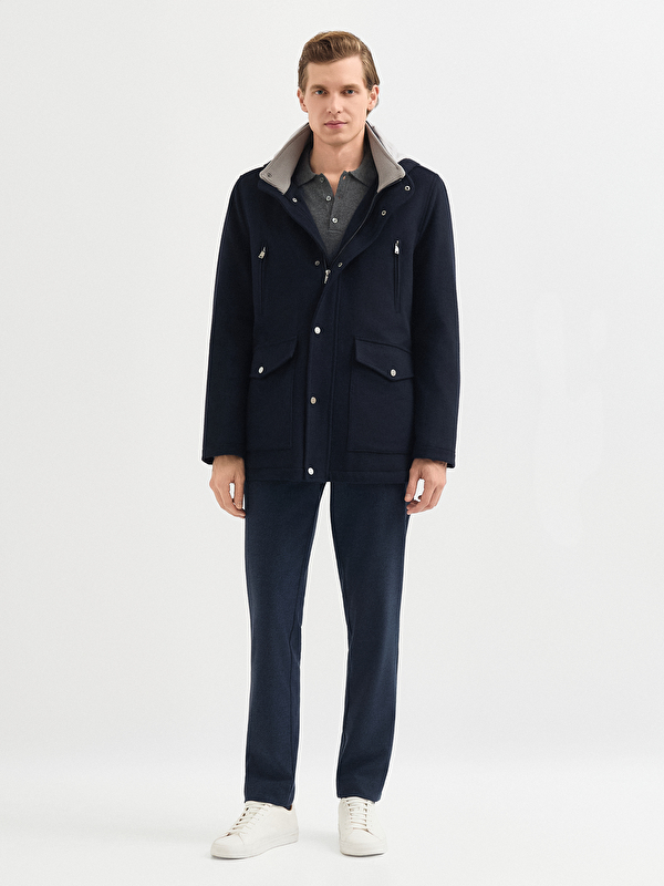 Erkek Lacivert Mont