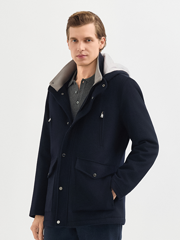 Erkek Lacivert Mont