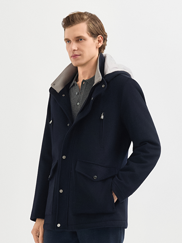 Erkek Lacivert Mont