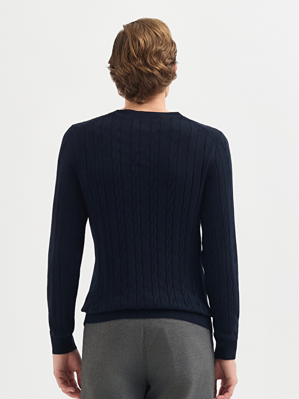 Erkek Lacivert Kazak