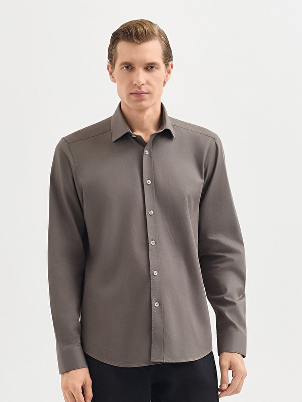 Erkek Haki Gömlek