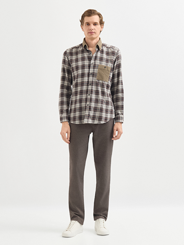 Erkek Kahve Gömlek