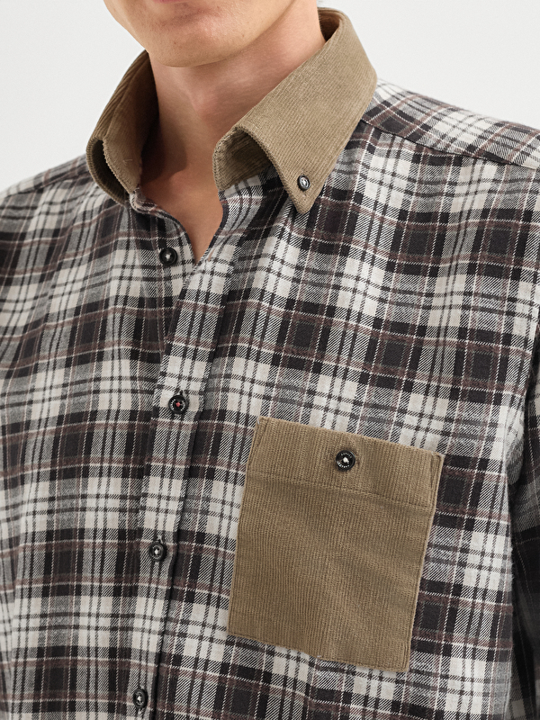 Erkek Kahve Gömlek