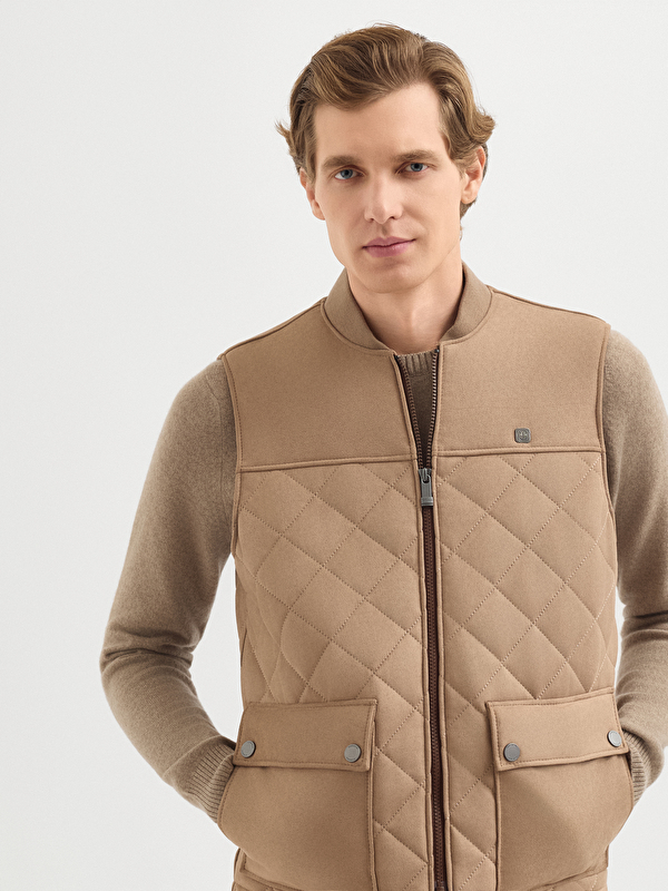 Erkek Vizon Deri Yelek