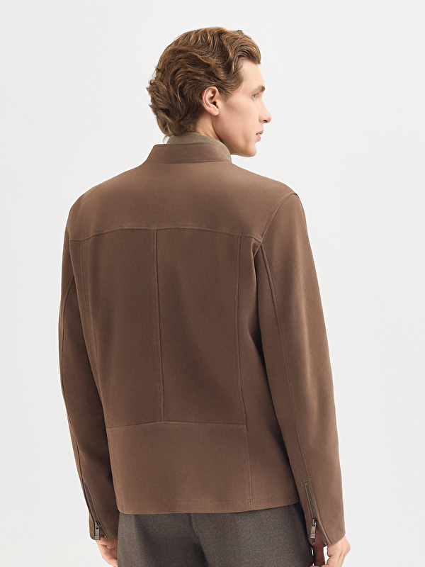 Erkek Vizon Deri Mont