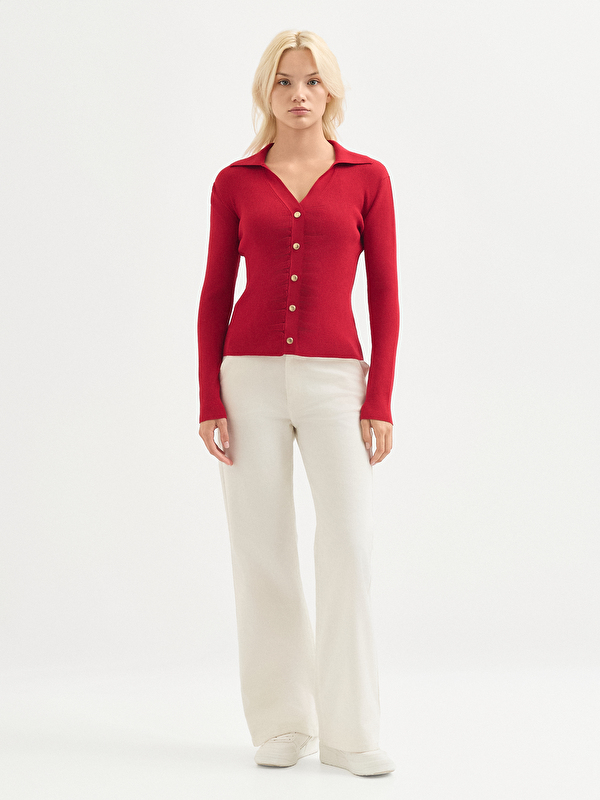 Kadın Kırmızı Hırka