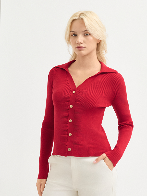 Kadın Kırmızı Hırka