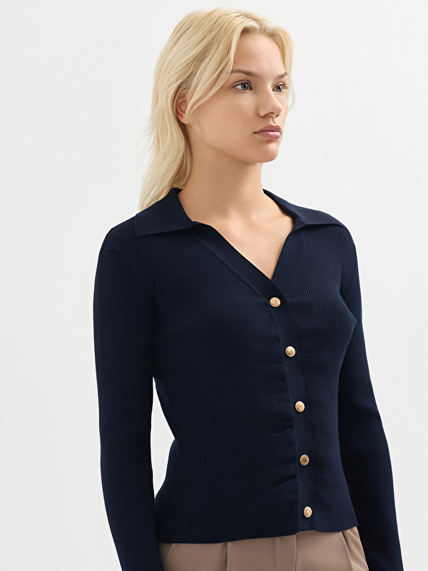 Kadın Lacivert Hırka