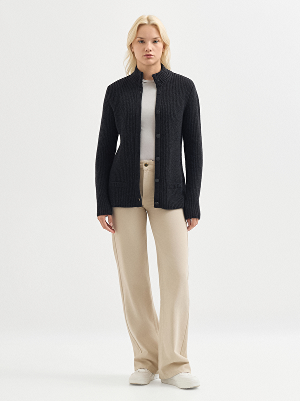 Kadın Antrasit Hırka