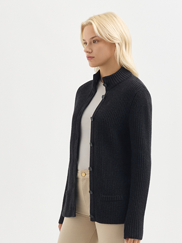 Kadın Antrasit Hırka