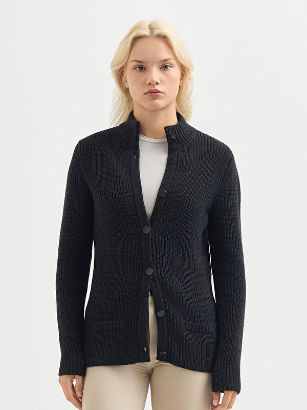 Kadın Antrasit Hırka