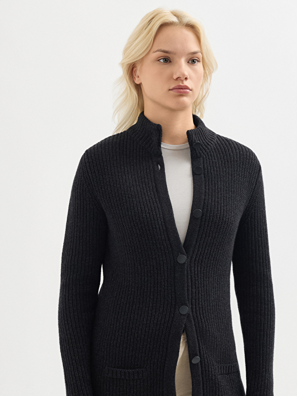 Kadın Antrasit Hırka