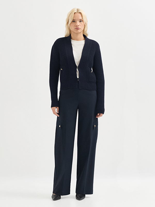 Kadın Lacivert Hırka