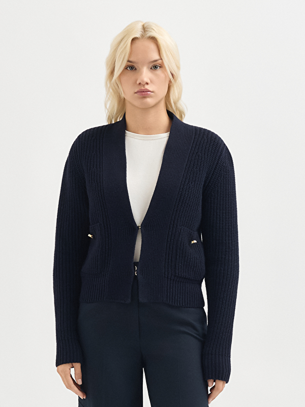 Kadın Lacivert Hırka