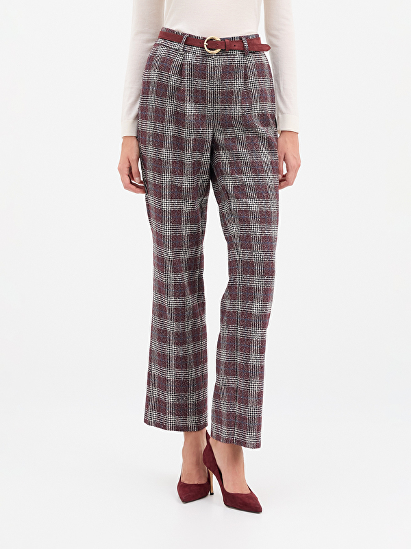 Kadın Bordo Pantolon