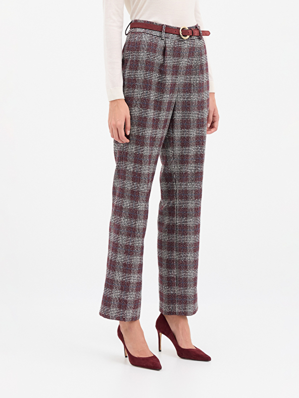 Kadın Bordo Pantolon