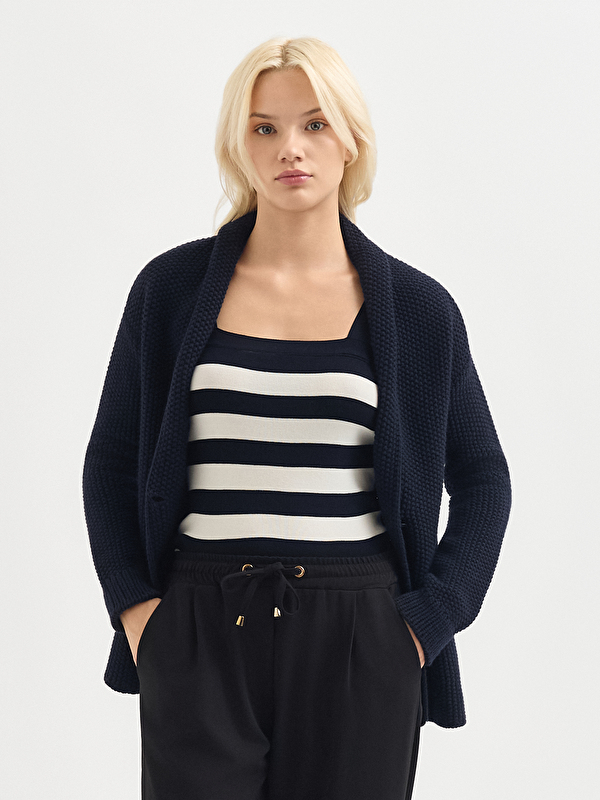 Kadın Lacivert Hırka