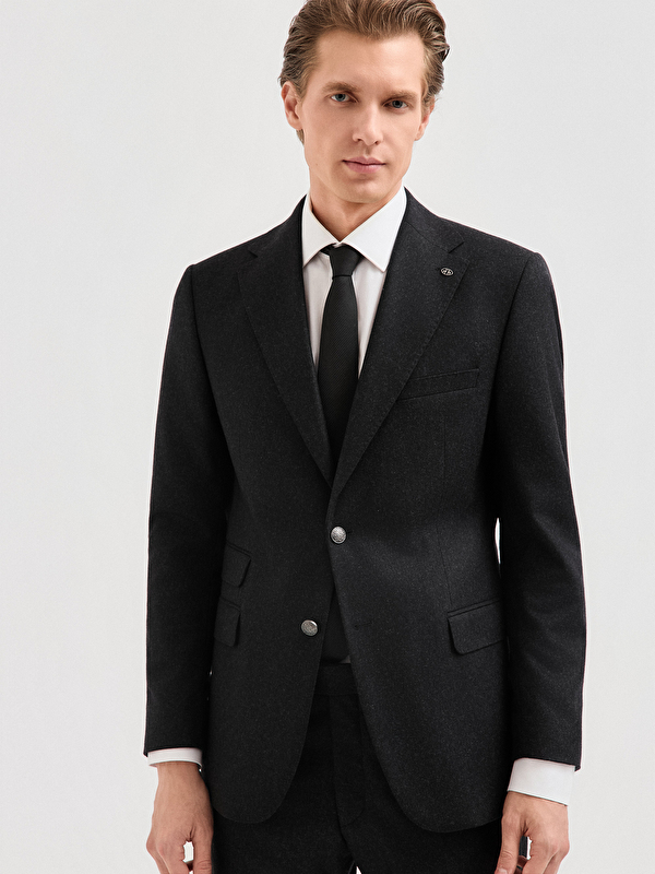 Erkek Antrasit Takım Elbise