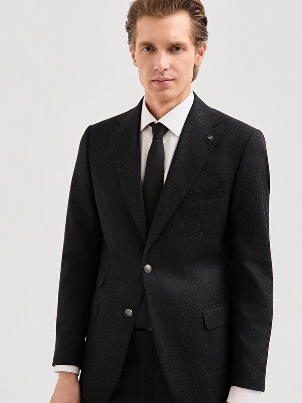 Erkek Antrasit Takım Elbise