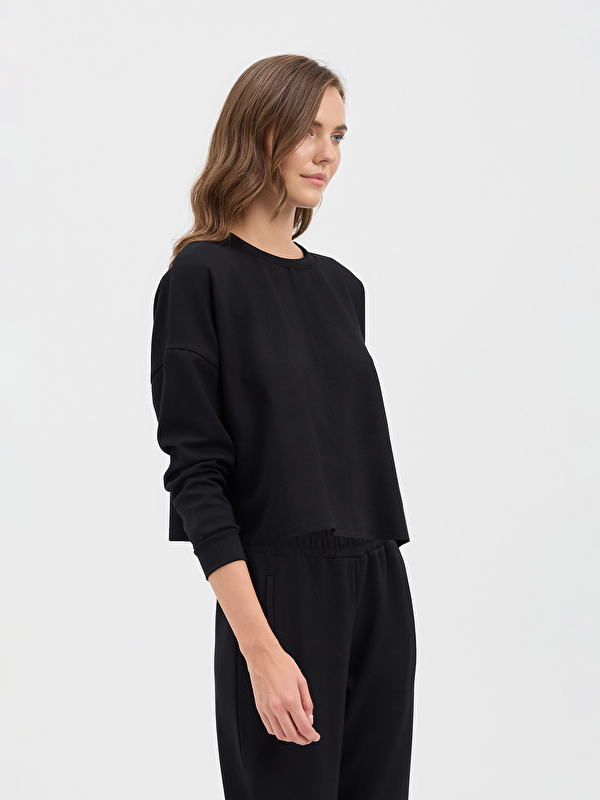 Kadın Siyah Sweatshirt