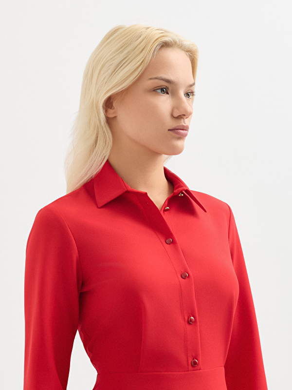 Kadın Kırmızı Elbise