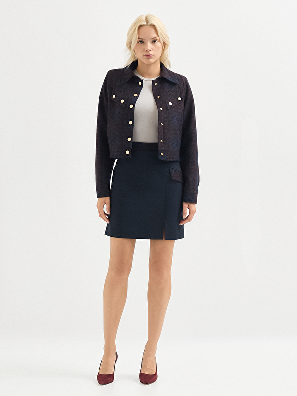 Kadın Lacivert Etek