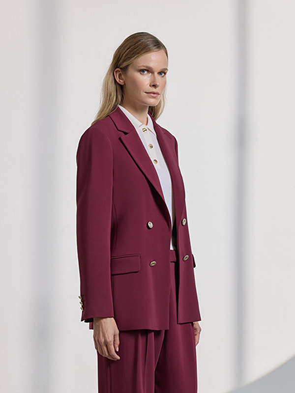 Kadın Bordo Ceket
