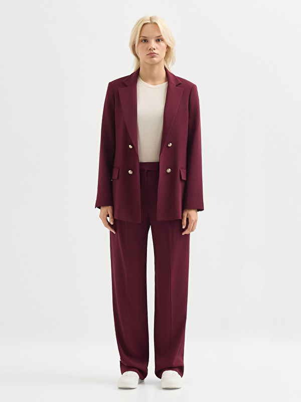 Kadın Bordo Ceket