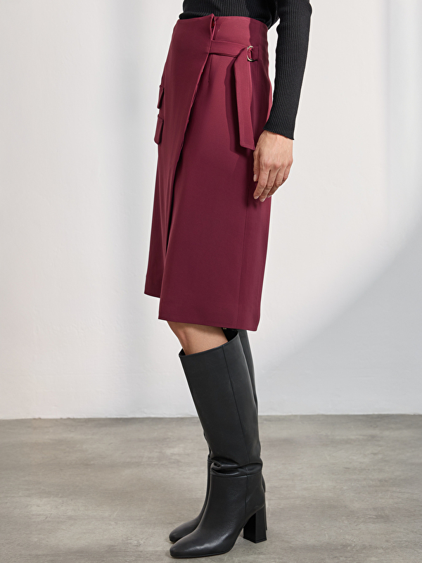 Kadın Bordo Etek