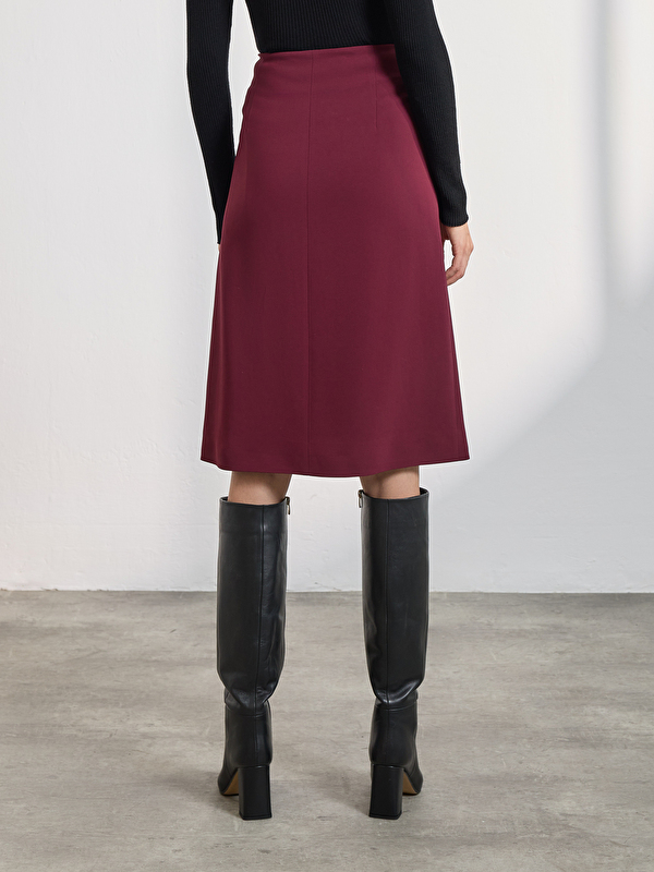 Kadın Bordo Etek