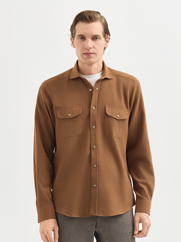 Erkek Camel Gömlek