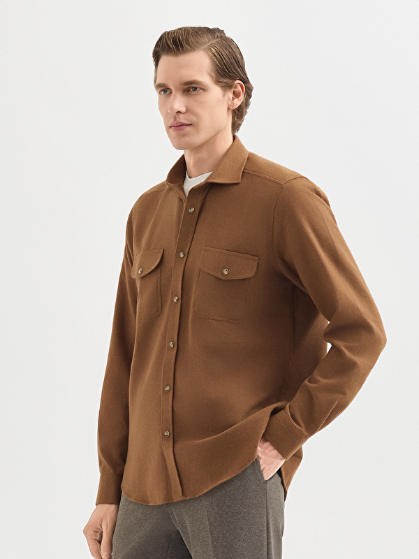 Erkek Camel Gömlek