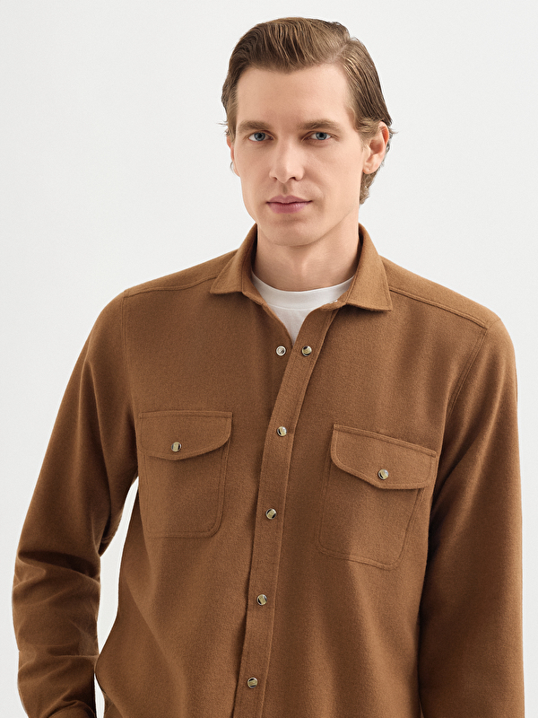 Erkek Camel Gömlek
