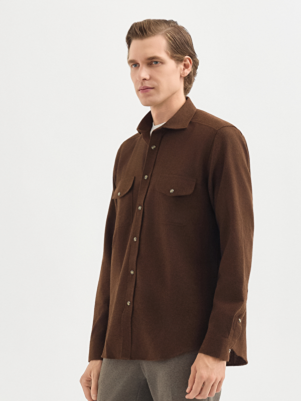 Erkek Kahve Gömlek