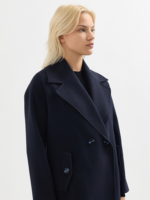 Kadın Lacivert Kaban