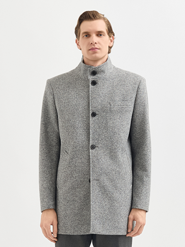 Erkek Gri Mont