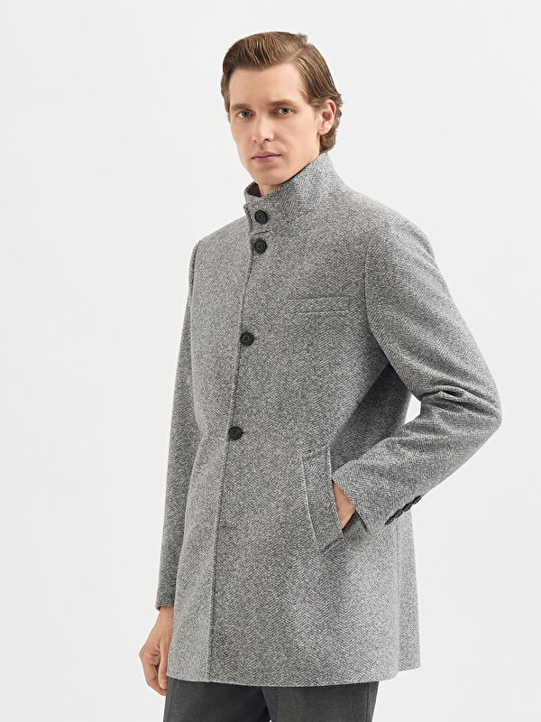 Erkek Gri Mont