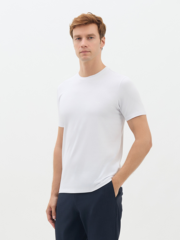 Erkek Beyaz Tişört