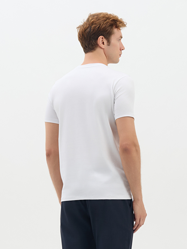 Erkek Beyaz Tişört